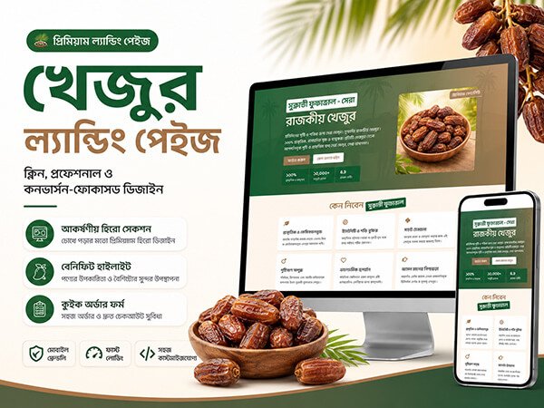 Khejur selling landing Page